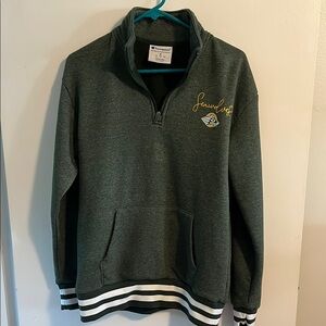 Champion Green quarter zip Sweatshirt with Mock Neck
